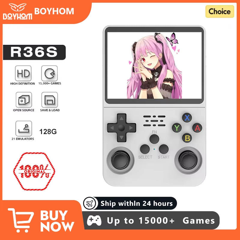 Discover the Ultimate Retro Gaming Experience with the Open Source 3.5 Inch Handheld Video Game Console - Play 15,000 Games on the Go!