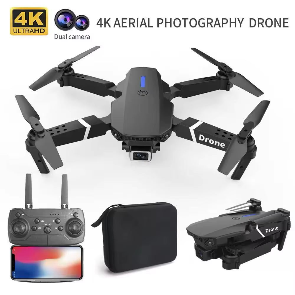 Experience the Thrill of Aerial Adventure with the Professional Drone E88 - 4K HD Camera, Wifi FPV, and Foldable Design for Endless Fun!