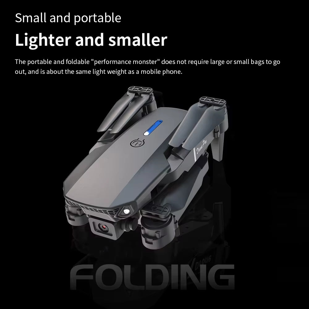 Experience the Thrill of Aerial Adventure with the Professional Drone E88 - 4K HD Camera, Wifi FPV, and Foldable Design for Endless Fun!