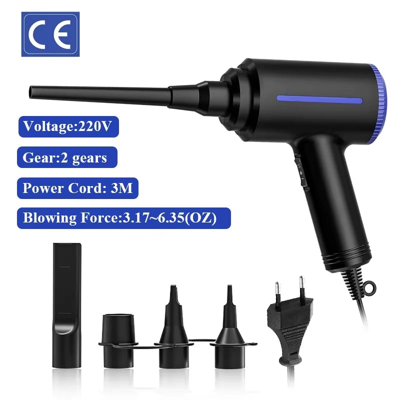 Powerful Cordless Air Duster for Ultimate Computer Cleaning - Rechargeable & Eco-Friendly Alternative to Compressed Gas Cans