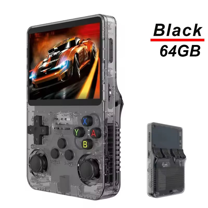 R36S Portable Handheld Game Console - 3.5-Inch IPS Screen with 20,000 Classic Retro Games & Long-Lasting Battery
