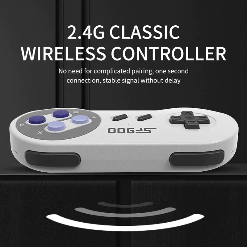 Experience Nostalgia with the SF900 Retro Game Console - 1500 Classic Games & Wireless Controllers for Endless Fun!