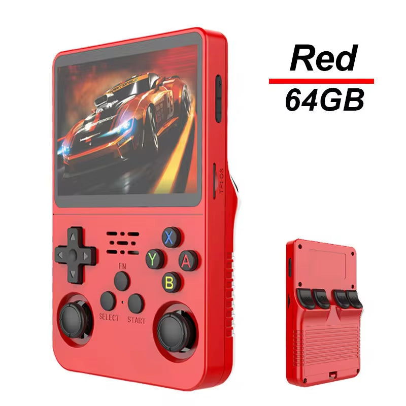 R36S Portable Handheld Game Console - 3.5-Inch IPS Screen with 20,000 Classic Retro Games & Long-Lasting Battery