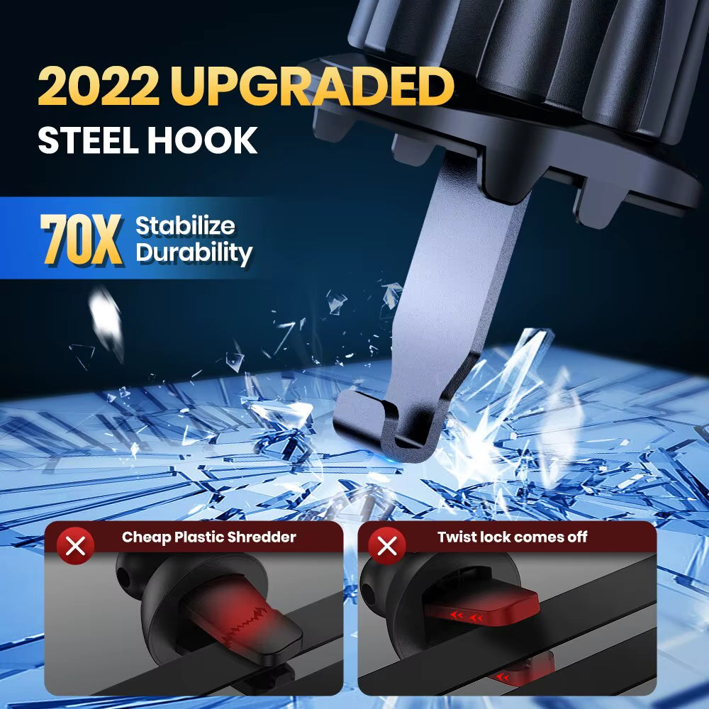 Upgrade Your Drive with the TOPK 2023 Car Phone Holder - Auto Locking, Hook Clip Design for Secure Air Vent Mounting